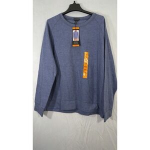 Banana Republic Mens Soft Waffle Knit Classic Fit Pullover Blue Size 2XL Stretch